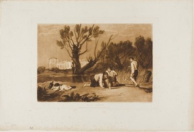 Młodzi Wędkarze, płyta 32 z Liber Studiorum autorstwa Joseph Mallord William Turner