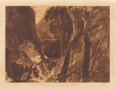 Młyn w pobliżu Grand Chartreuse autorstwa Joseph Mallord William Turner and Henry Edward Dawe