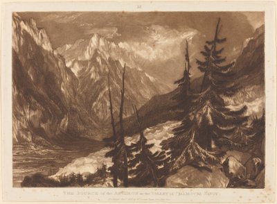 Źródło Arveron autorstwa Joseph Mallord William Turner and Henry Edward Dawe