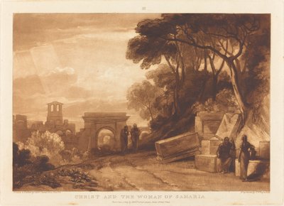 Kobieta z Samarii autorstwa Joseph Mallord William Turner and Samuel William Reynolds I