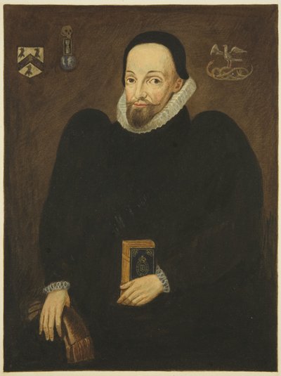 Portret w Council House dr Thomas White (ołówek i akwarela na papierze) autorstwa Joseph Manning