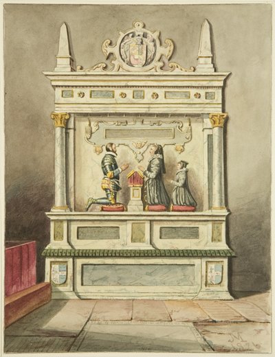 Sir Charles Somerset, pomnik jego pani i córek, w St James