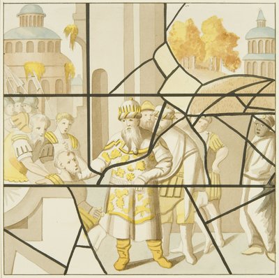 Witraż w kościele św. Marka (akwarela na papierze) autorstwa Joseph Manning
