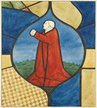 Witraż w kościele św. Marka (akwarela na papierze) autorstwa Joseph Manning