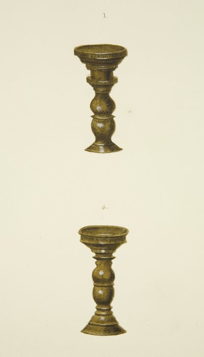 Dwa filary (gwoździe) przed Wymianą (akwarela na papierze) autorstwa Joseph Manning