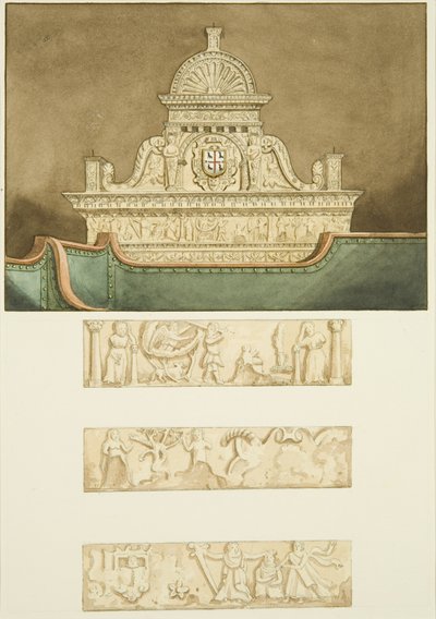 Pomnik Williama Birda (prawie zasłonięty siedzeniami korporacji) w St Mark
