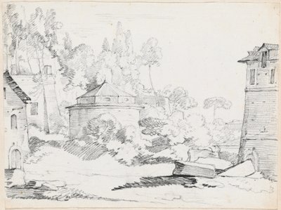 Landscape with the Church of San Teodoro   1219930   pl       polish Successfully Translated  Original: The Prodigal Son receiving his Patrimony (He gathered all together and took his Journey into a far Country - St. Luke 15 Chap 13v) Translat: The Prodiga autorstwa Joseph Marie Vien