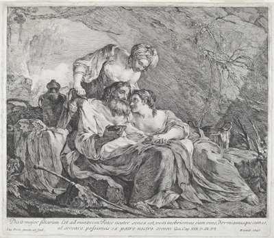 Lot i jego córki autorstwa Joseph Marie Vien