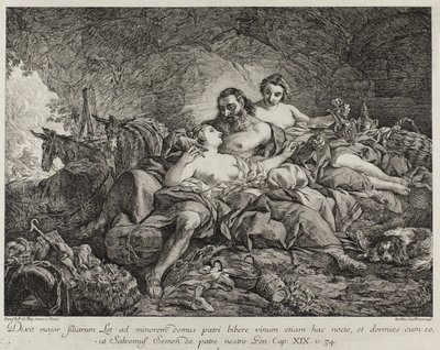 Lot i jego córki, 1748 autorstwa Joseph Marie Vien