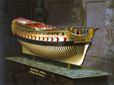 HMS Dąb Królewski, 1773-75 autorstwa Joseph Marshall