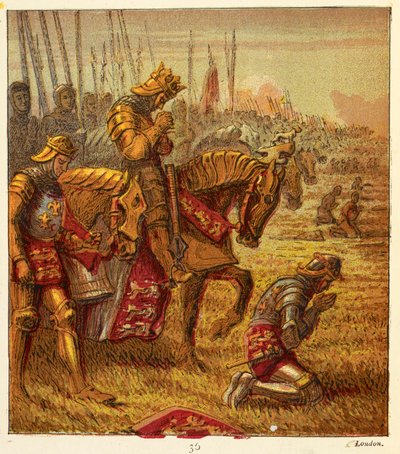 Wojny Dwóch Róż, ilustracja z „Pictures of English History…” autorstwa Joseph Martin Kronheim
