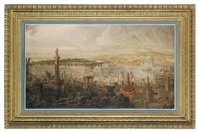 Projekt Pałacu Waterloo, proponowanej miejskiej rezydencji księcia Wellington, ok. 1816 r. autorstwa Joseph Michael Gandy