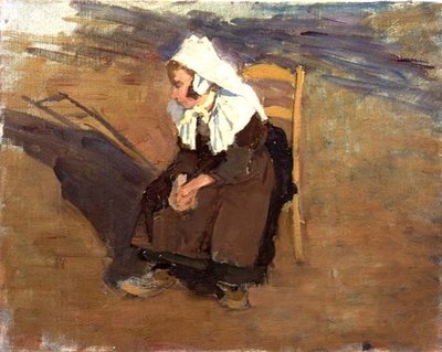 Myśli wieczorne (olej na płótnie) autorstwa Joseph Milner Kite