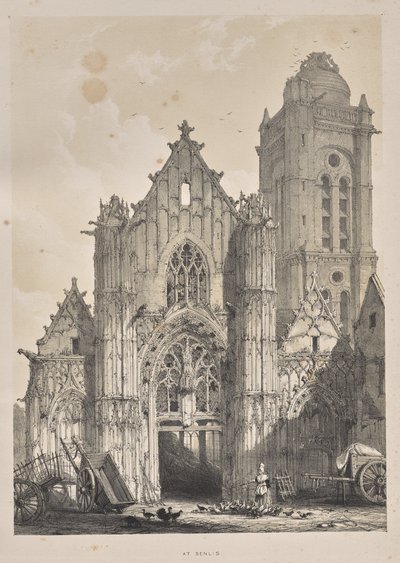 Architektura średniowiecza: w Senlis autorstwa Joseph Nash
