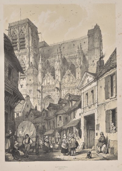 Architektura średniowiecza: Katedra, Abbeville autorstwa Joseph Nash