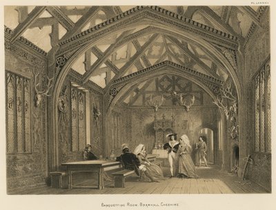 Sala bankietowa, Bramhall, Cheshire autorstwa Joseph Nash