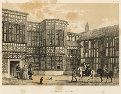 Bramhall Hall, Cheshire autorstwa Joseph Nash