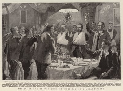 Boże Narodzenie w Szpitalu Marynarzy w Konstantynopolu autorstwa Joseph Nash