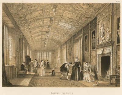 Galeria, Lanhydrock, Kornwalia autorstwa Joseph Nash