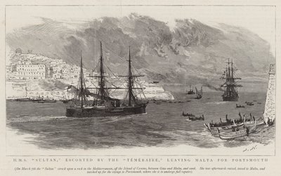 HMS Sultan, eskortowany przez Temeraire