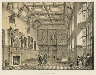Hall, Hatfield, Herts autorstwa Joseph Nash
