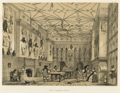 Hall, Littlecotes, Wilts autorstwa Joseph Nash