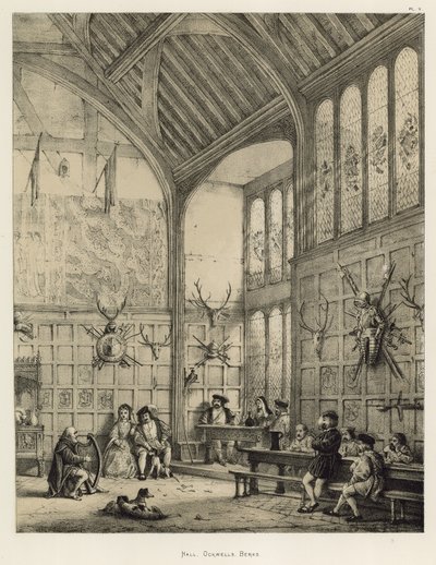 Hall, Ockwells, Berks autorstwa Joseph Nash
