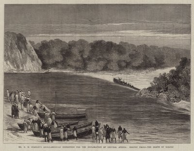 Anglo-American Expedition for the Exploration of Central Africa, Kalulu Falls, the Death of Kalulu autorstwa Joseph Nash