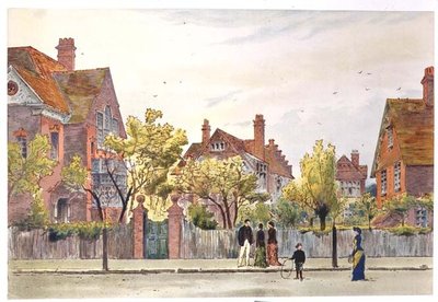 Newton Grove: Bedford Park autorstwa Joseph Nash