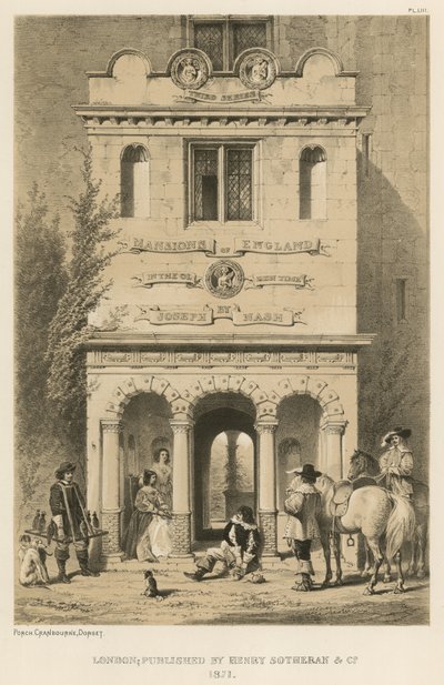 Ganek, Cranborne, Dorset autorstwa Joseph Nash