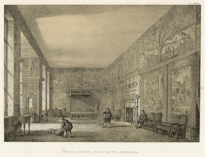 Presence Chamber, Hardwicke Hall, Derbyshire autorstwa Joseph Nash