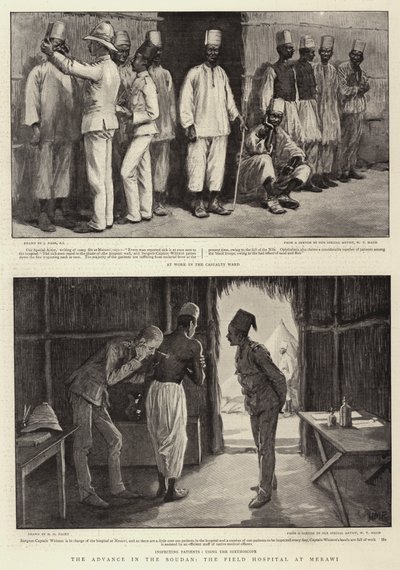 Natarcie w Sudanie, Szpital Polowy w Merawi autorstwa Joseph Nash