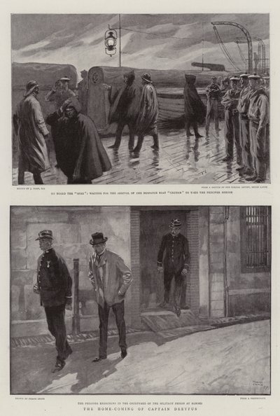 Powrót kapitana Dreyfusa do domu autorstwa Joseph Nash