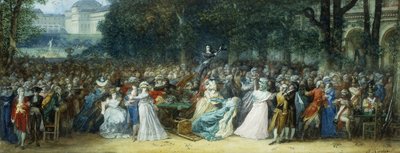 Camille Desmoulins w Palais Royale autorstwa Joseph Navlet