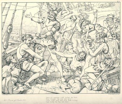 Ilustracja do rymu starożytnego marynarza Coleridge