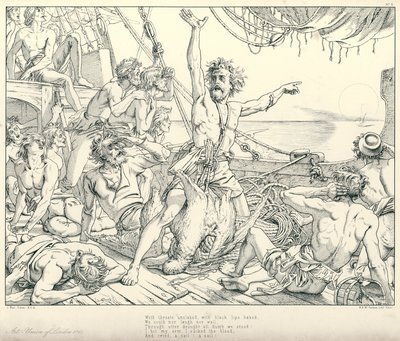 Ilustracja do rymu starożytnego marynarza Coleridge