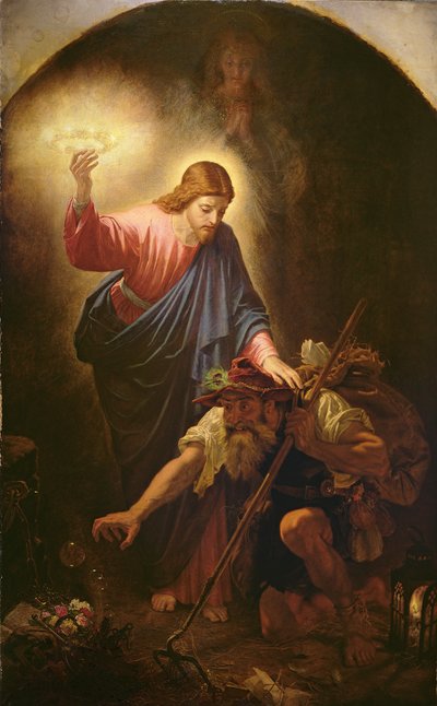 Człowiek z grabieniem błota autorstwa Joseph Noel Paton