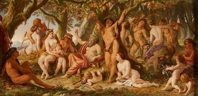 Pieśń Silenusa (olej na płótnie) autorstwa Joseph Noel Paton