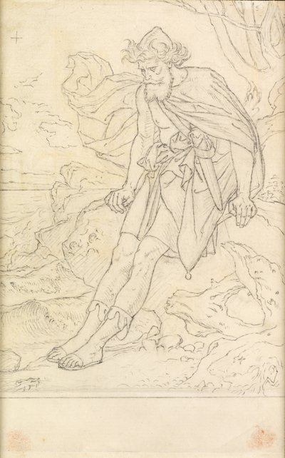 Ulisses na Ogygii autorstwa Joseph Noel Paton