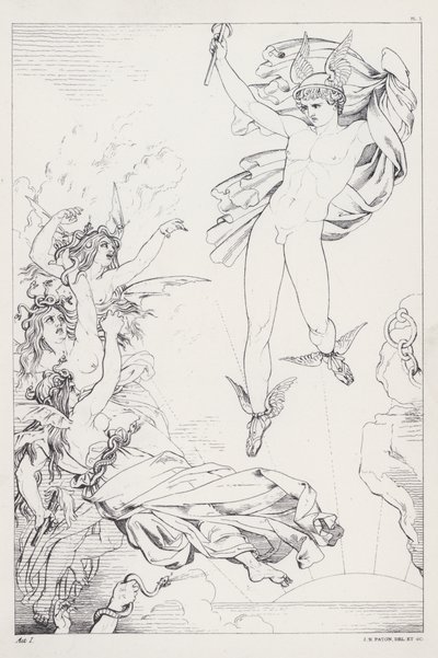Shelleys Prometheus Unbound, Akt I autorstwa Joseph Noel after Paton