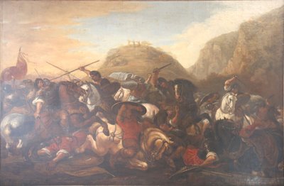 Jozue zatrzymał bieg słońca i księżyca. autorstwa Joseph Parrocel
