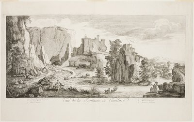 Veue de la Fontaine de Vaucluse autorstwa Joseph Parrocel