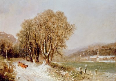 Nad rzeką Neckar, Heidelberg autorstwa Joseph Paul Pettit