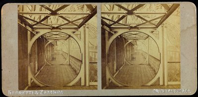 Galeria Teleskopowa, Kryształowy Pałac; Fotografia stereoskopowa autorstwa Joseph Paxton