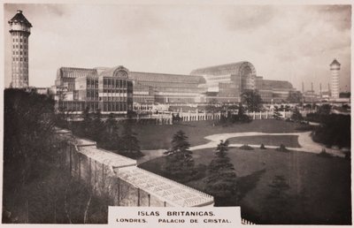 Widok na Crystal Palace w Londynie autorstwa Joseph Paxton