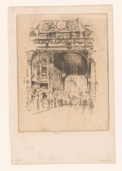 Targ Leadenhall, II autorstwa Joseph Pennell (signed by artist)