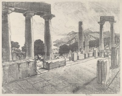 Egina, Czarny Las autorstwa Joseph Pennell