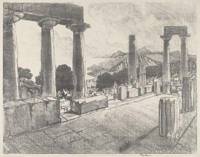 Egina, Czarny Las autorstwa Joseph Pennell