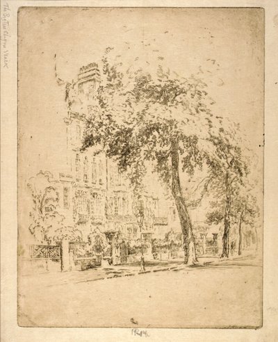 Big Tree--Cheyne Walk autorstwa Joseph Pennell