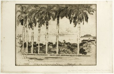 Bishops Walk, Ancon Hill, Panama autorstwa Joseph Pennell